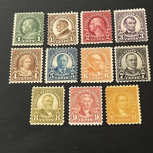 US Stamps  SCOTT #581-591…1c-10c Perf 10 Regular Issue Complete Set MNH - Picture 1 of 2