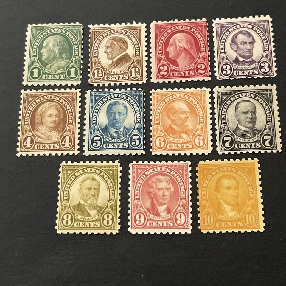 US Stamps  SCOTT #581-591…1c-10c Perf 10 Regular Issue Complete Set MNH - Image 1 of 2