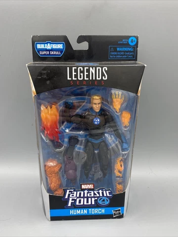 Hasbro Marvel Legends Fantastic Four Human Torch Super Skrull Build A Figure Cover