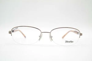 Vintage Sferoflex 2537 258 Bronze Braun halbrand Brille Brillengestell NOS - Picture 1 of 6
