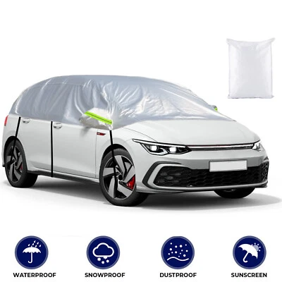 Compact SUV Car Half Cover Snow Cover Waterproof UV Dust Protection All Weather - Image 1 of 4