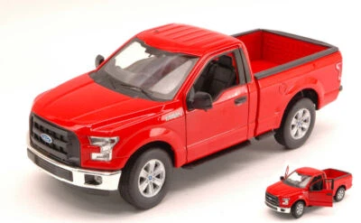 MODELLINO FURGONE STATICO WELLY FORD F-150 REGULAR CAB PICK UP 2015 ROSSO 1:24 - Immagine 1 di 2