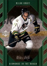 1999-00 Black Diamond #102 Milan Kraft SP Rookie Hockey Card - NM-MT
