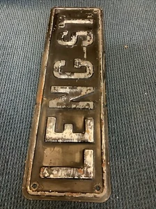 Antique Leng St Embossed Street Road Highway Town Sign #2 (sh231) - Picture 1 of 5