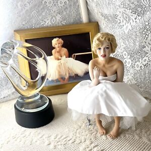 marilyn monroe porcelain portrait doll +++ from display the franklin mint museum