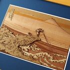 Japanese Wood Collage 3D-Art Handmade Kit Hokusai Ukiyoe Fugaku 46 Part1 15x21cm