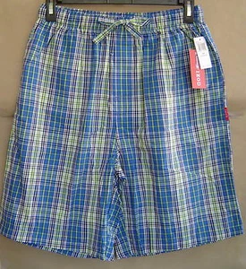 NWT IZOD Mens L 36 38 OASIS PLAID Woven Sleep Shorts Cotton Pajamas - Picture 1 of 1