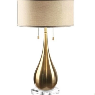 Room lamp Chinese living room creative light luxury metal bedroom bedside lamp - Image 1 of 4
