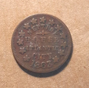 1863 CWT     NEPTUNE HOUSE ATLANTIC CITY   SMICK'S - Picture 1 of 2