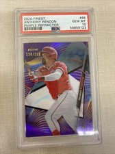 2020 Topps Finest 66 Anthony Rendon Purple Refractor /250 PSA Gem Mint 10