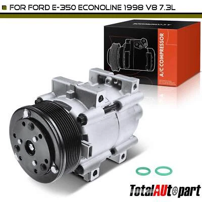 A/C Compressor with 8-Groove for Ford E-350 Econoline E-450 Econoline Super Duty - Image 1 of 4