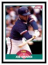 1989 Score Rookie & Traded #84T JOE GIRARDI Chicago Cubs