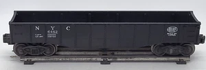 VINTAGE LIONEL O GAUGE N. 6462 GONDOLA "NEW YORK CENTRAL" NERA, ottime condizioni - Foto 1 di 16