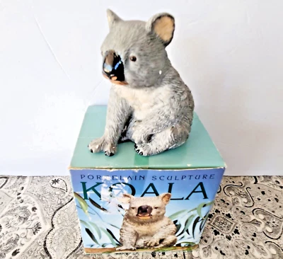 Porcelain Koala Figrine by Royal Heritage New in The Box 4.5" - Image 1 of 4