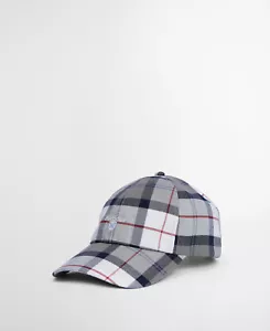 🔵 Barbour – Cappello Tartan Sports MHA0617 Blu Navy TN40 T.U. New SS25 - Imagen 1 de 3