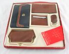 Vintage Set Box VR Wallet Card Photo Holder Checkbook Coin Pouch Key Ring B10