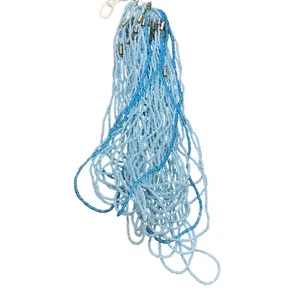 Lot Blue Seed Bead Necklaces Various Lengths Barrel Hook Crafts Prizes Gifts - Picture 1 of 3