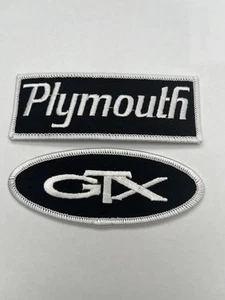PLYMOUTH GTX SEW/IRON ON PATCH EMBROIDERED EMBLEM BADGE NHRA - Picture 1 of 1