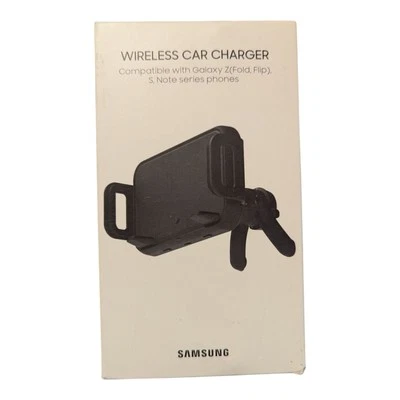 C4. Cargador de coche inalámbrico Samsung carga rápida y agarre seguro - negro Foto 1 de 2
