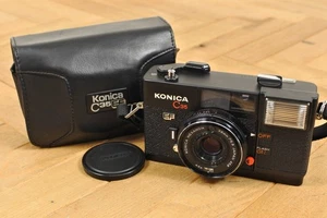 Konica C35 EF Black Point & Shoot Film Camera from Japan with Case, Tested - Picture 1 of 16