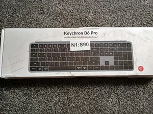 Keychron B6 Pro Wireless Keyboard – Space Gray – Ultra-Slim 2.4G – Full Size Lay - Picture 1 of 4
