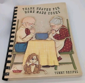 Thank Heaven For Home Made Cooks Yummy Recipes Ringbound Brownfield TX - Picture 1 of 3