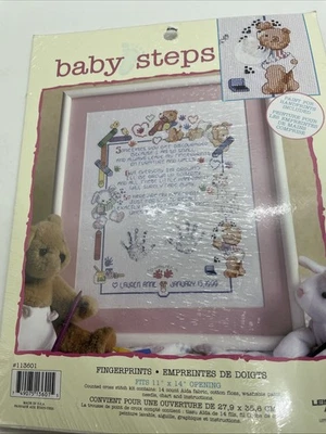 Arte de ocio Baby Steps huellas dactilares contado punto de cruz kit osos de peluche nuevo Foto 1 de 4