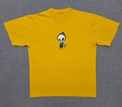 Camiseta Blind Skateboard 2000 Amarillo Gráfico Skelton Talla M/L Foto 1 de 4