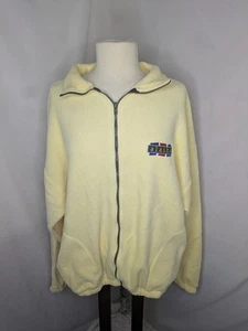 Polar Graphics Vintage Años 90 Cremallera Vellón Alaska EE. UU. Para hombres XL Amarillo - Imagen 1 de 10