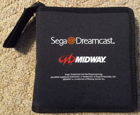 Brand New! Sega Dreamcast 16 Disc Zip-Up Carrying Case Storage Game CD Holder