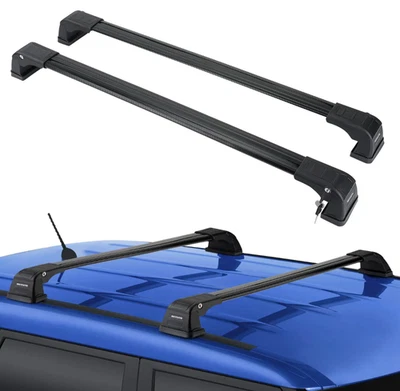 Barras transversales de techo bloqueables compatibles con barra transversal Kia Soul 2014-2019 Foto 1 de 4