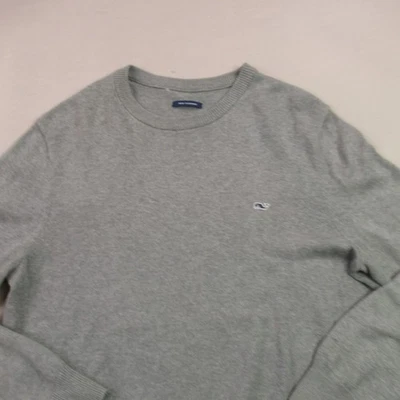 Vineyard Vines Sweater Mens Large Long Sleeve Gray Crew Neck With Cashmere - Image 1 of 4