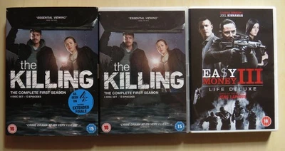 Joel Kinnaman R2 DVDs Easy Money III life deluxe +The Killing S1 extended finale - Image 1 of 4