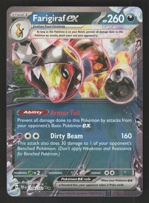Farigiraf ex 108/162 Pokemon SV05: Temporal Forces - Image 1 of 2