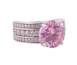 Anello FN Fidanzamento 3Ct Art Deco Stile Vantage Diamante Creato in Laboratorio Oro Bianco 14K - Foto 1 di 12