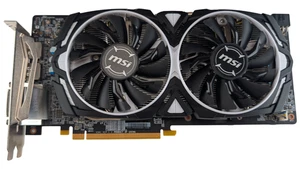 MSI Radeon RX 580 Armor 4G OC 4GB GDDR5 Dual Fan HDMI DP DVI 8 Pin PCIe - Picture 1 of 7