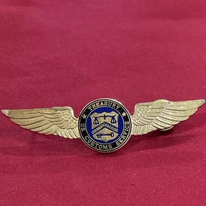 Treasury US Customs Service Pilot Wing Anstecknadel Abzeichen - Bild 1 von 3