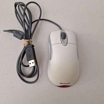 Microsoft IntelliMouse Optical USB and PS/2 Compatible Mouse P/N X800472 -TESTED - Image 1 of 4