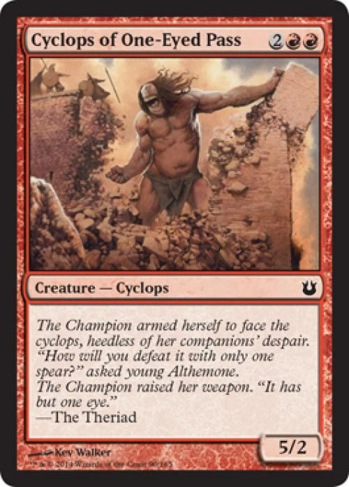 Cyclops of One-Eyed Pass -Foil Medium Play MTG Born of the Gods - Image 1 of 1