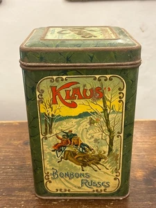 Scatola in latta Bonbons Russia KLAUS Svizzera   1900 - Picture 1 of 4