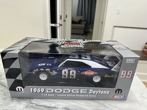 Charlie Glotzbach Winged Warriors Nascar 1/18 Diecast #99 Dodge Daytona Hemi RC2 - Picture 1 of 3