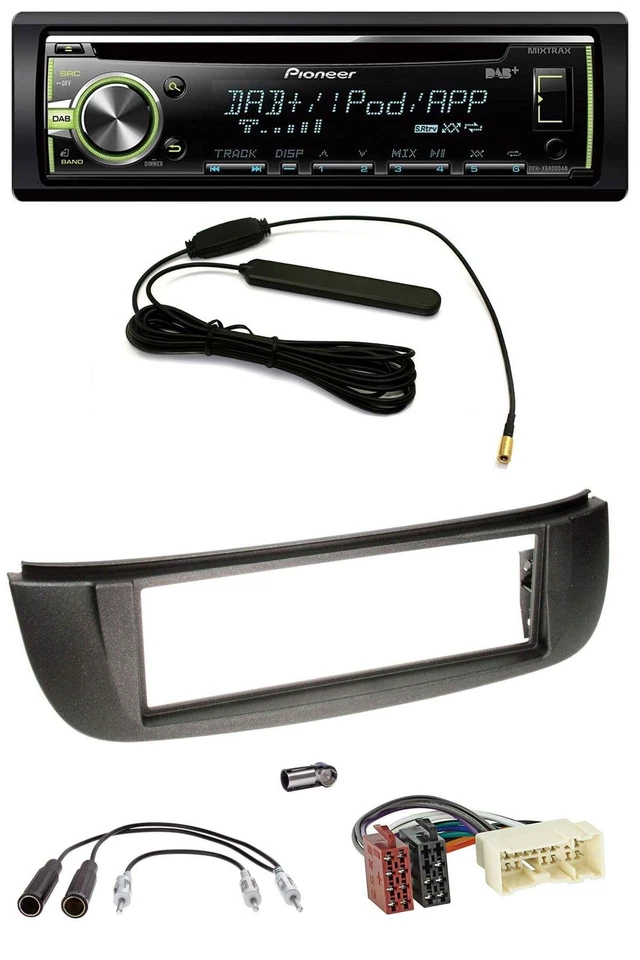 Pioneer MP3 USB CD DAB AUX Autoradio für Nissan Almera Tino (2001-2004) - Bild 1 von 4