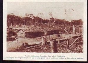 1930 - CONGO 1er VILLAGE EN FORET DE STANLEYVILLE G202 - Picture 1 of 1