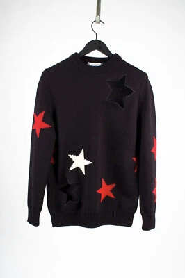 Givenchy Paris Men Sweater AW17 Knit Stars Part Cut-out, Size S/M, S530 - Image 1 of 4