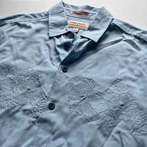 New Ocean Pacific Blue Tropical Shirt Mens S - Picture 1 of 6