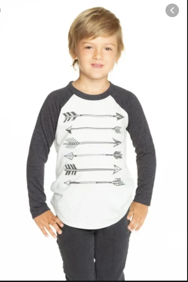 Camisa Raglán Bloqueada Flechas Cazadoras Gris Niño L111407 Niños Talla 5 Foto 1 de 1