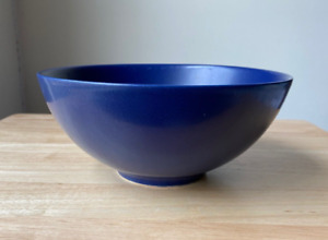 HOGANAS KERAMIK 8.25" Cobalt Blue Serving Bowl - Sweden - VGUC