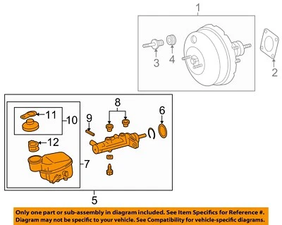Cilindro maestro de freno usado se adapta a: Toyota Yaris Htbk 2014 2 puertas AT grado A Foto 1 de 3