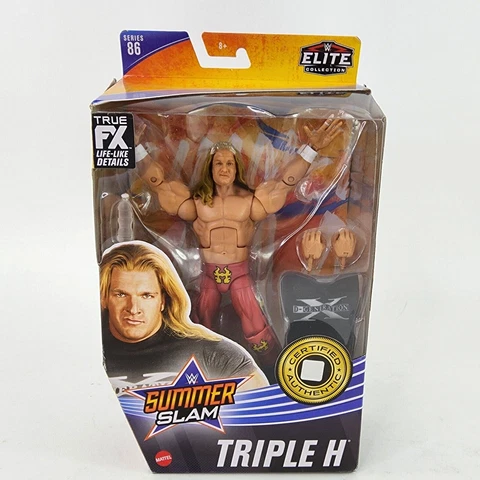 WWE Elite TRIPLE H CHASE RED Wrestling Figure Mattel Series 86 Summerslam DX NEW Cover