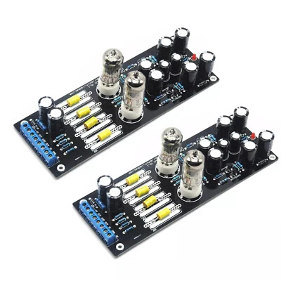 2pcs 6J1 Valve Preamplificatore Tubo Audio Fai da Te PreAmplifier Kit Scheda Assemblata - Immagine 1 di 4